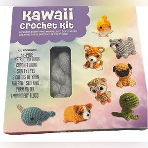 Kawaii Crochet Kit - Multicolor Yarn Set